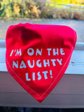 Naughty List Pet Bandana