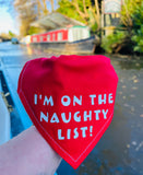 Naughty List Pet Bandana