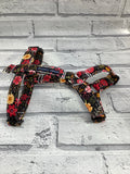 Wild Flowers Black Pet Harness