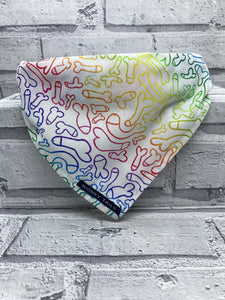 Rainbow Willies Pet Bandana