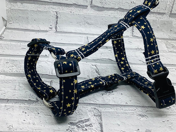 Gold Star Navy Pet Harness