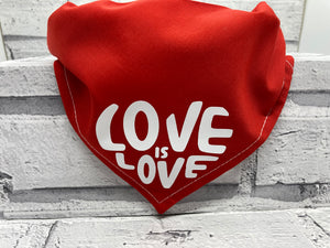 Love Is Love Pet Bandana