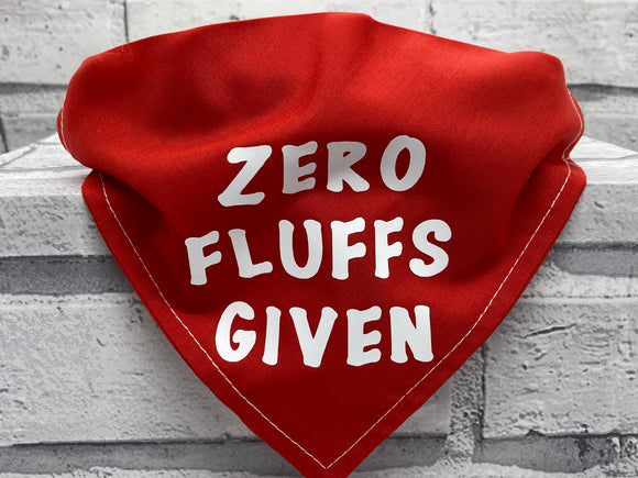 Zero Fluffs Pet Bandana