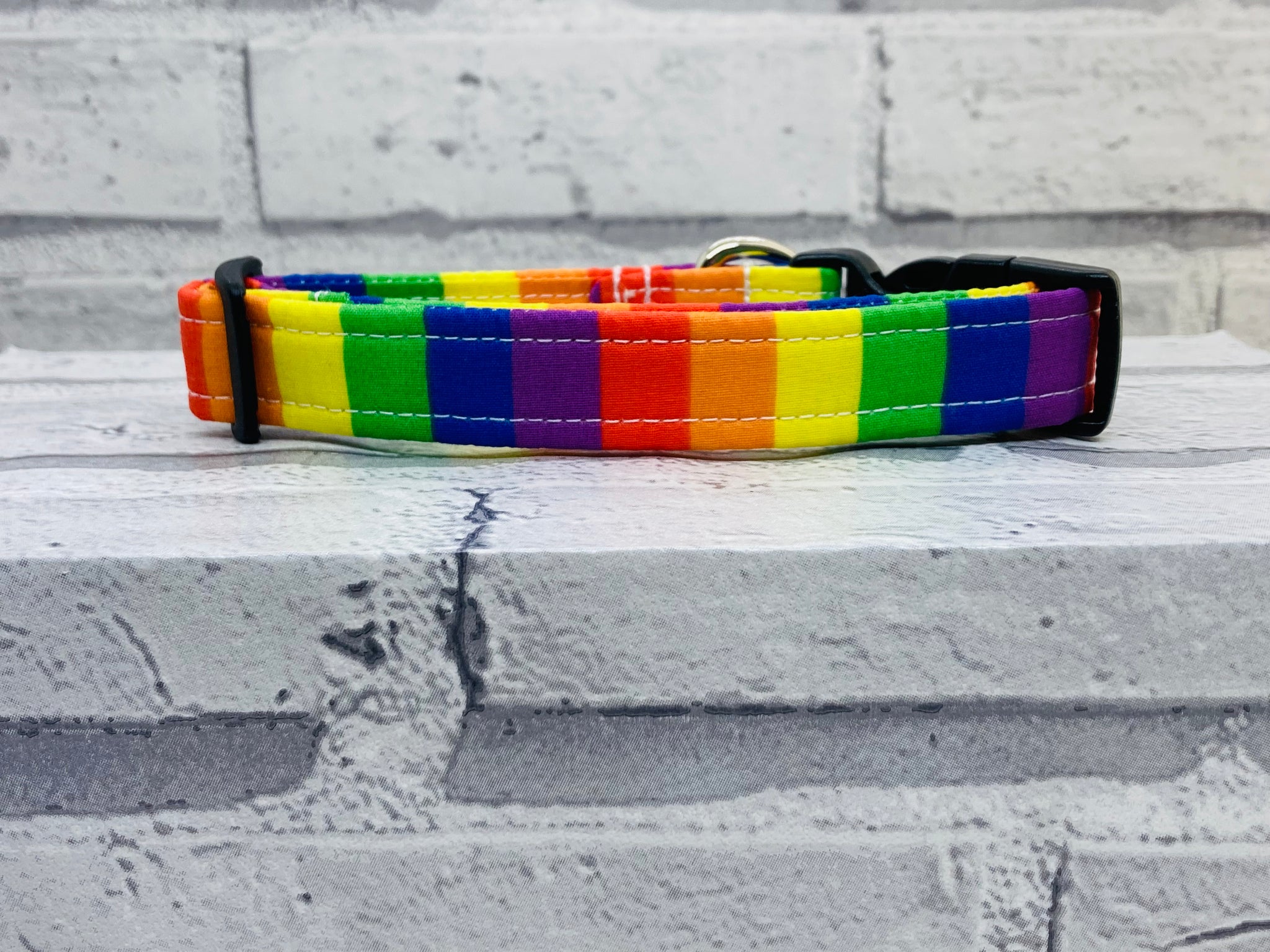 Rainbow Dog Collar for Gay Pride