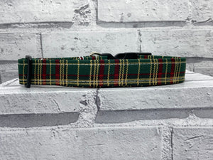 Tartan Green Pet Collar