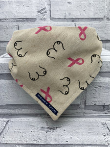 Boobs for Breast Cancer  Pet Bandana