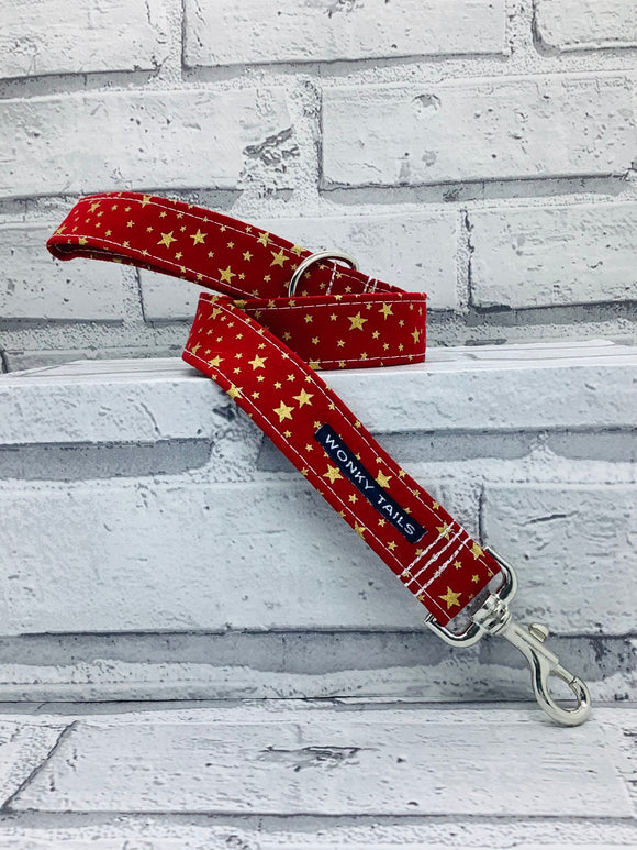 Gold Star Red Pet Lead
