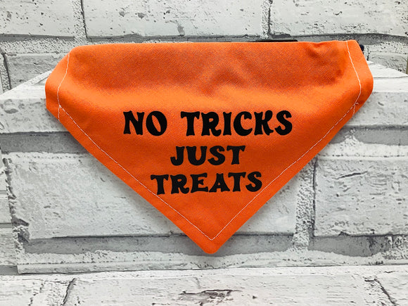 No Tricks, Just Treats Pet Bandana