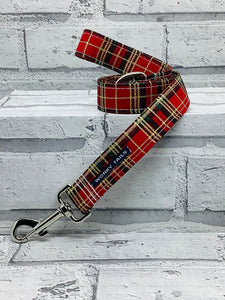 Tartan Red Pet Lead